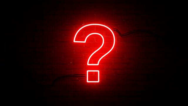 Question mark shape, Wall - building feature Animation.