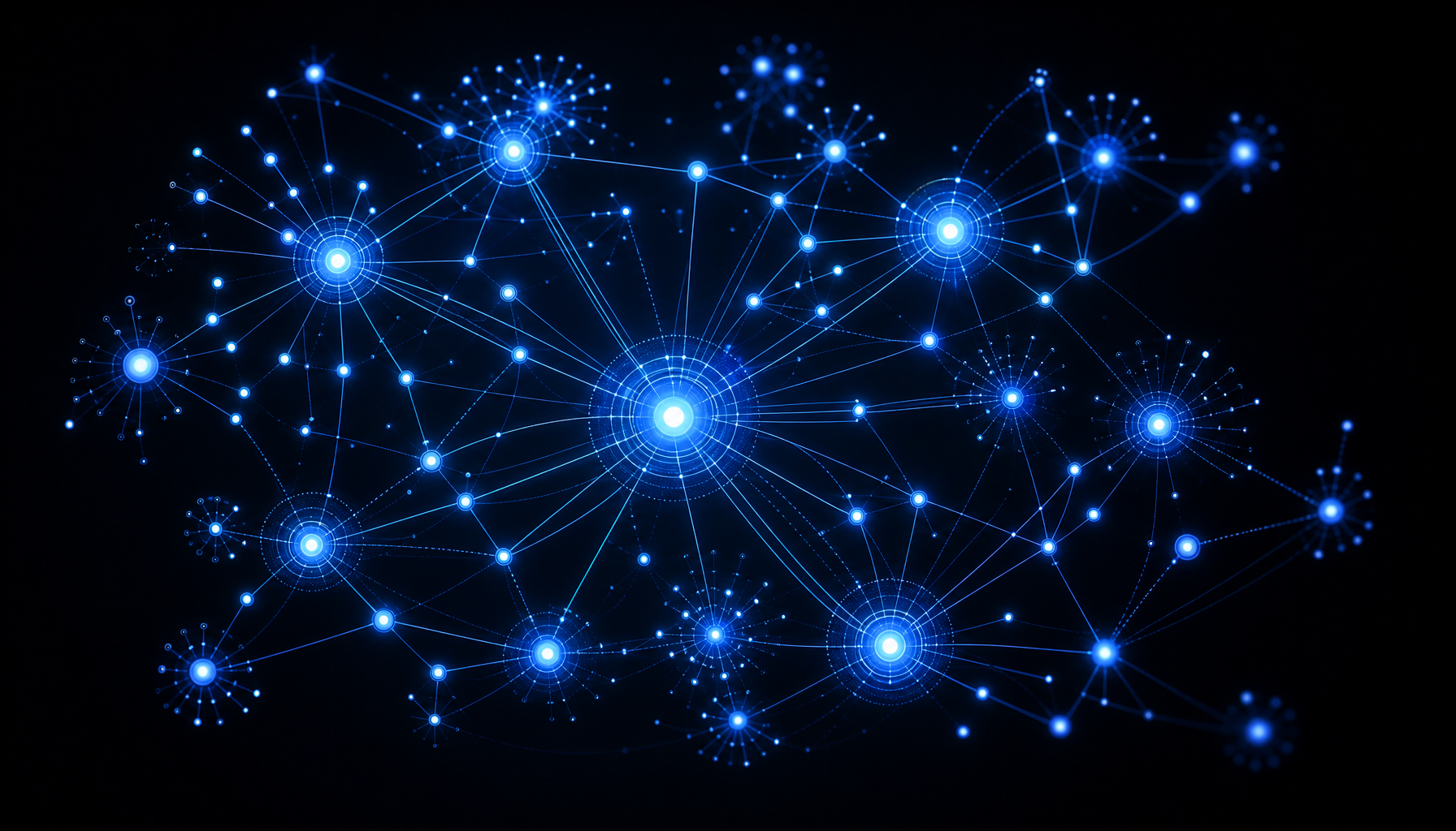 Network visualization showing interconnected nodes representing website authority relationships
