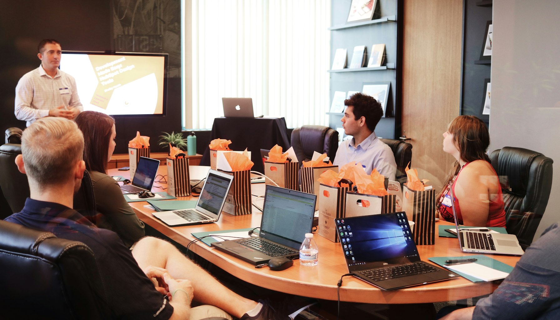 Team meeting to review GEO audit results