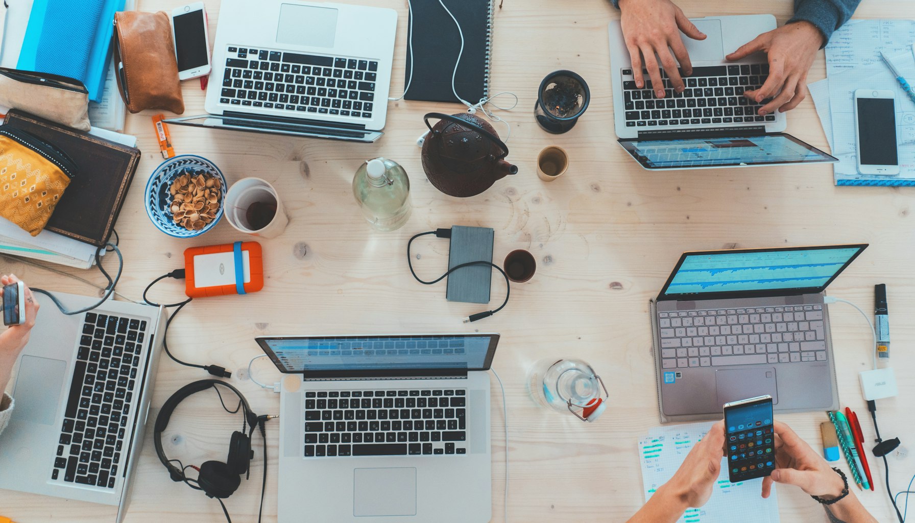 Modern technology workspace