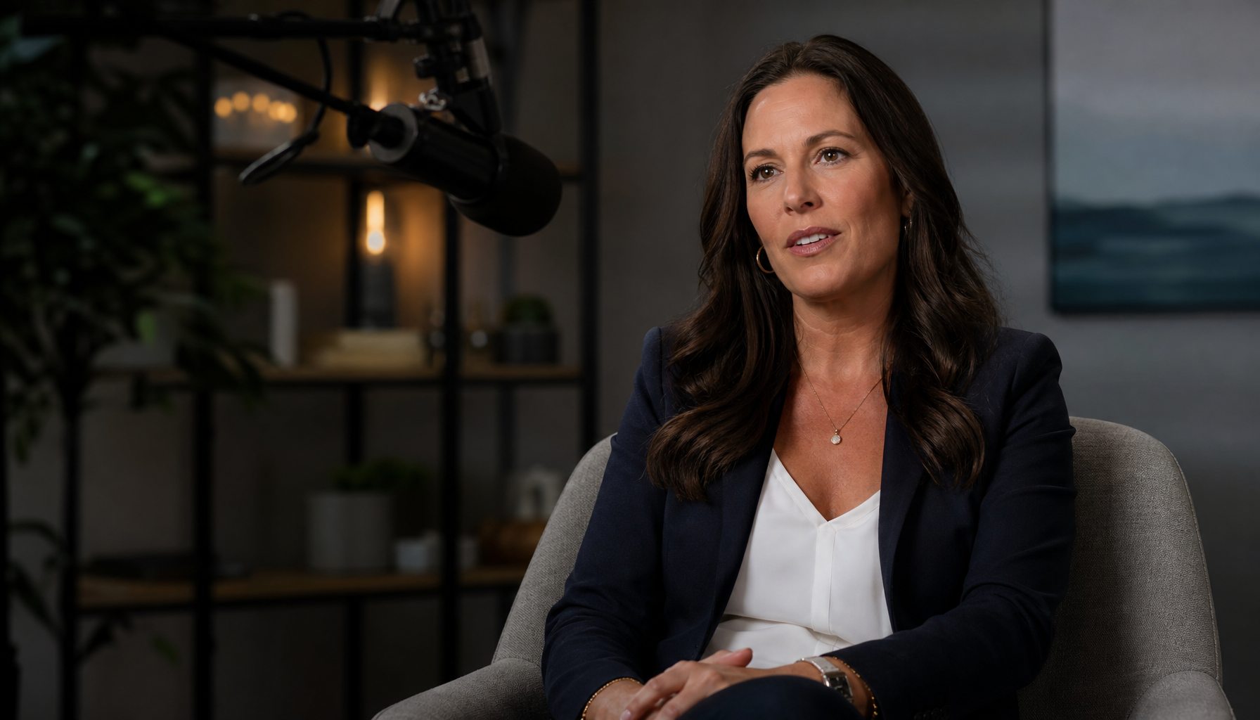 Expert being interviewed for thought leadership content