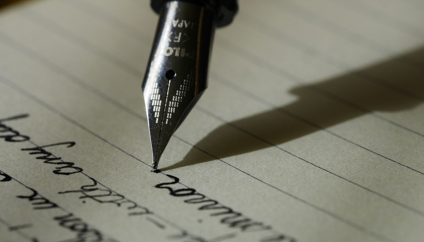 Writer crafting precise definitions for AI search optimization