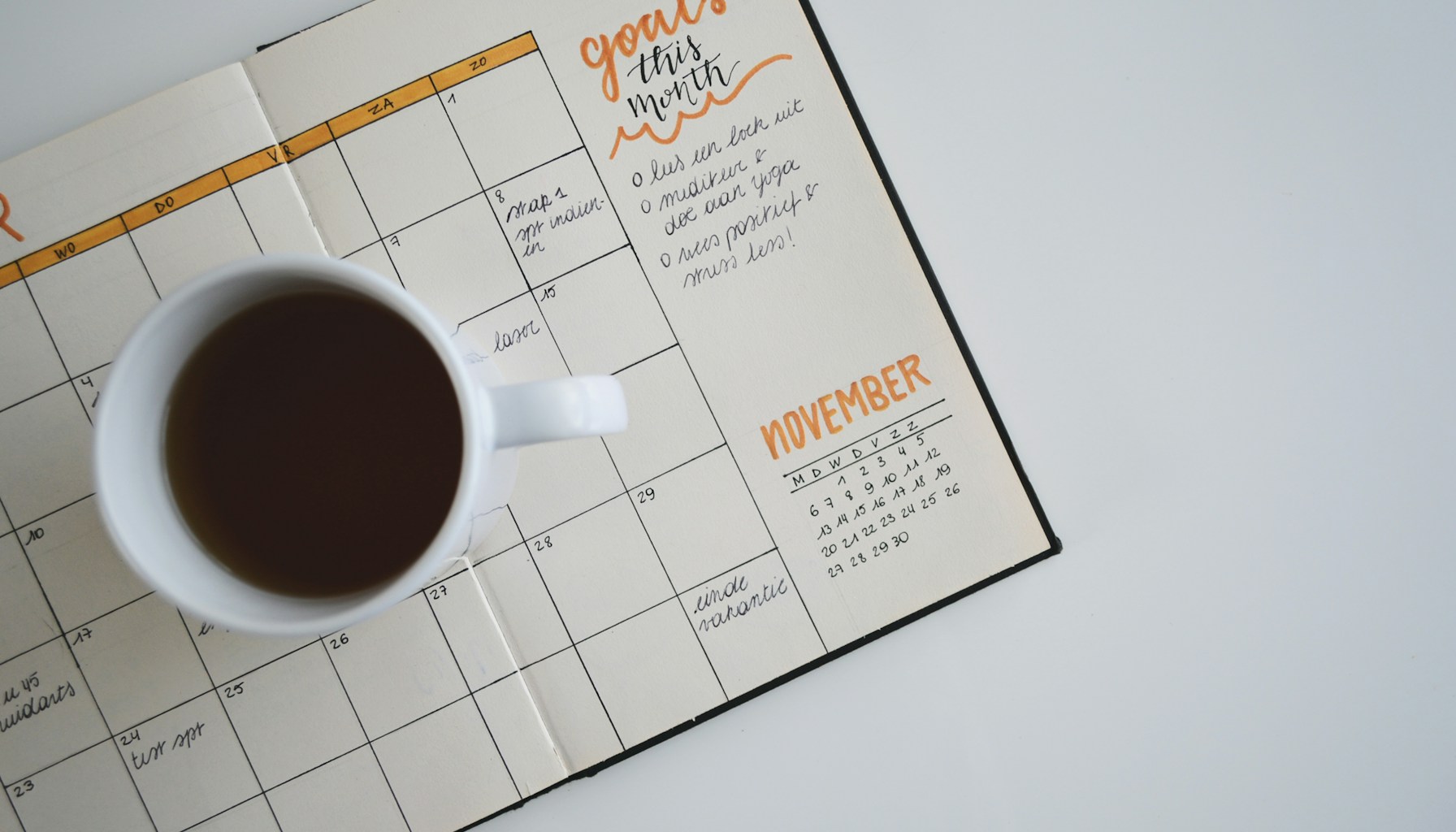 Content freshness calendar showing publication and update schedules