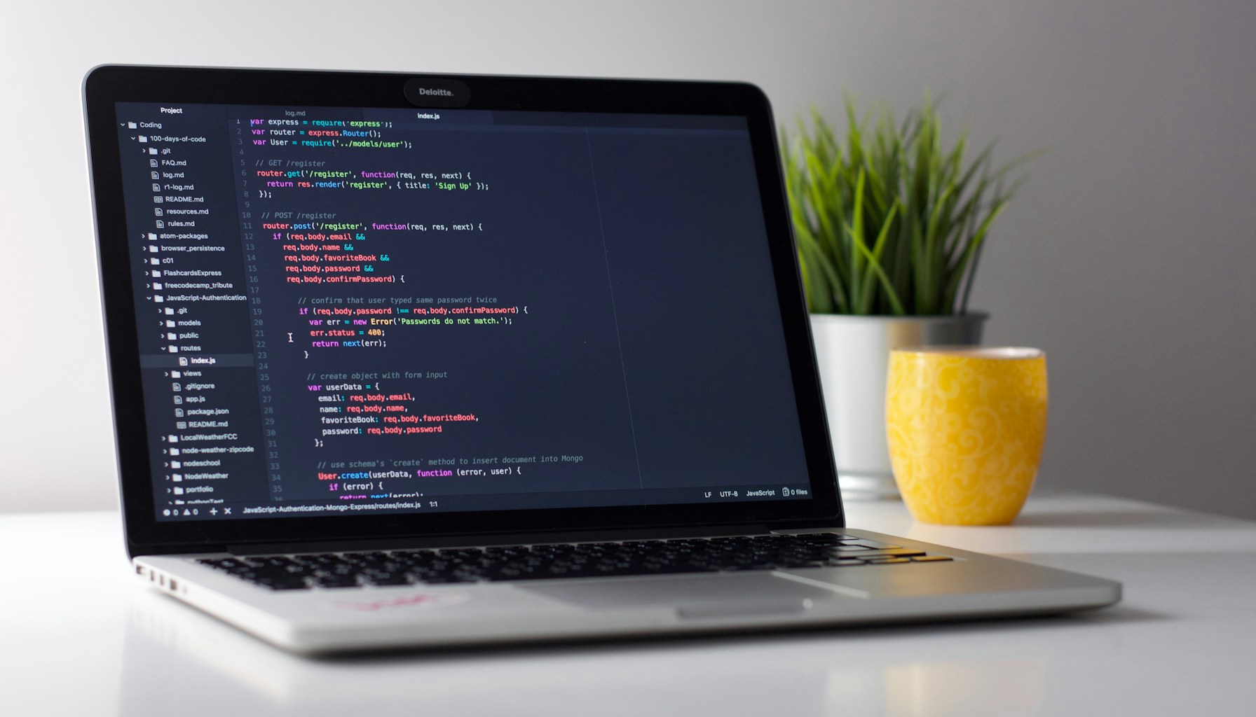 Developer implementing technical optimizations for AI search visibility